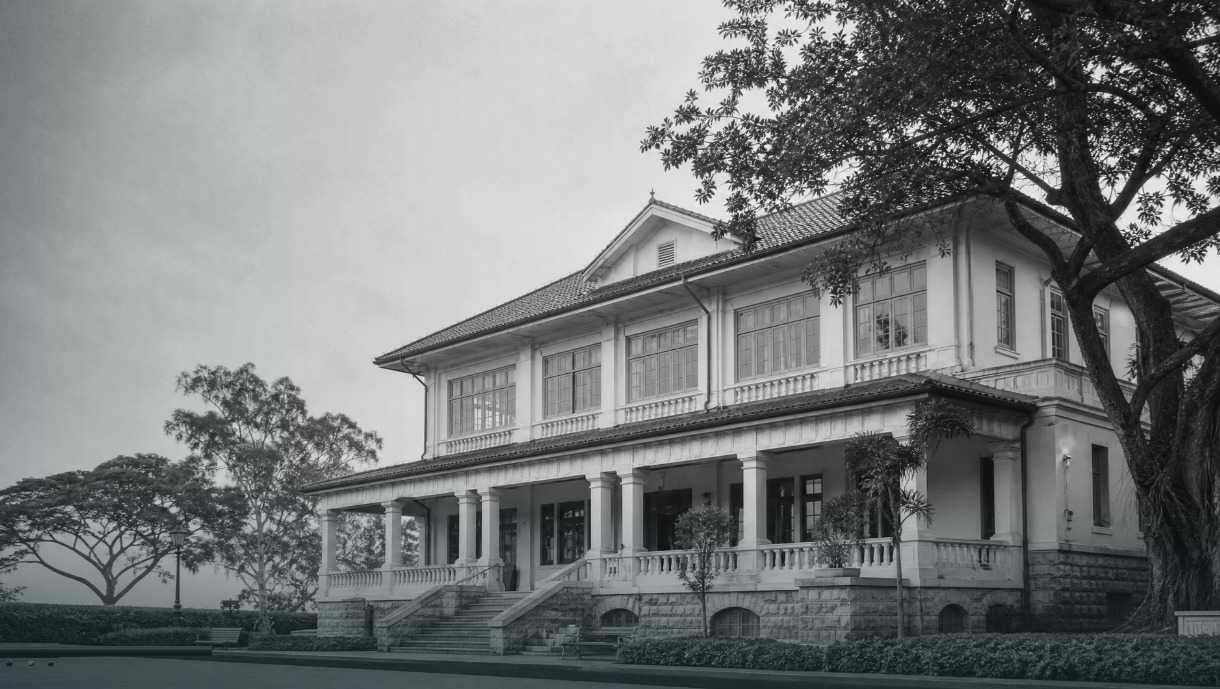 The historic clubhouse of Kowloon Bowling Green Club